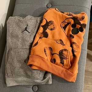 Boys 2T set of hoodies (Jordan, Mickey)